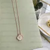 Fashion Classic 4-Clover Necklace Pendant Stainless Steel Rose Gold Plated Ladies and Girls Valentine's Day Mother's Day Engagement Jewelry Fade Free