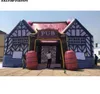 7m Lx4mw Portable Outdoor 6x4m 8x5m inflatable Irish pub bar tent for Party Event