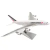 Aircraft Modle US 1 250 Model samolotu Airbus 30 cm A380 Air France Kids Toys for Collection 230503