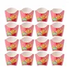 Flatware Sets 100 Pcs Disposable Wrap Cup Paper Snack Bags French Fries Holder Candy Box Carry Out Mini Gift