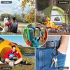 5 PCSCarabiners 20 Pcs Mini Carabiner Spring Clip Aluminum Alloy D Shape Keychain Snap Hook Buckle for Outdoor Camping Backpack Bottle Daily Use P230420nice