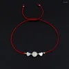 Charm Bracelets Classic Shell Heart And Letter Bracelet Women Fashion 26 Initials Adjustable Braided Rope For Jewelry Gift