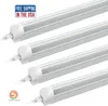 مخزون في الولايات المتحدة + 4ft 8ft LED LID Light 72W T8 LED Tube 8 أقدام جوانب مزدوجة 384LELS 6800 LUMENS AC 110-240V