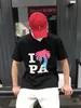 デザイナーのファッション服PaティーTシャツパルムスエンジェルカラフルなココナッツレター​​フォームプリント夏のメンズレディースカジュアルTシャツ2353