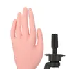 Nail Practice Display 1Pcs Flexible Soft Plastic Flectional Mannequin Model Painting Practice Tool Nail Art Fake Hand for Training Nail Salon 230428