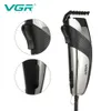 Hårtrimmer VGR Professional Hair Clipper Electric Men Hair Trimmer Vintage Hair Style Haircut Machine 2M Cord Barber Clippers V-121 230428