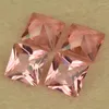 Beads Sale Yellow Pink Changes Color Square Shape Princess Cut Gems Lab Created Alexandrite Nano Sital Stone Loose For Jewelry