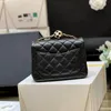 Digner Mini Flap Bag Lamb Chain Bag 10a Mirror Quality Evening Bags 18cm med Box C038