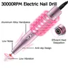 Nagelkonstutrustning 30000 rpm Electric Nail Borr Machine USB Nail Polish Pen Manicure Tool Portable Nail File Milling Cutter Equipment för Salon 230428