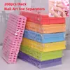 Разделители ноги 200pcspack nail Art toe seperators fingers foots sponge мягкий ультрафиолетовый гель польский польский инструмент красоты маникюр