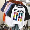 Tops Oversized T Shirts 100% Cotton Plus Size T Shirt Summer Top Tees Cartoon Printed O Neck L4XL Short Sleeve Tshirt Women