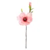 Fleurs décoratives Soie Artificielle Faux Fleur Maison Vase Décoration Réaliste Rouge Rose Bule Plastique Vintage