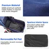 Dog Car Seat Covers Pet Stroller Luxury Breathable Portable Transporter For Small Or Medium Dogs Cats 4 Wheels -absorbing Travel Cart