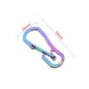 5 PCScarabiners 1 PC Titanyum Kaplama Karabaşık Kamp Klip Dış Mekan Anahtar Yüzük Klipsi Kilit Tutucu Kamp Anahtarlama Hang Buckle Hook Carabiner P230420