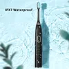 Autre brosse à dents électrique de l'hygiène orale sonore pour les adultes Brosse à dents ultrasoniques rechargeables Soins oraux IPX7 étanche avec une boîte de voyage de tête 6/8