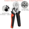 Tang Tubular Terminal Drincing Tools Mini Electrical Pliers HSC8 64A0.2510mm²237AWG 66A0.256.0mm²高精度クランプセット