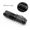 Mini penlight 2000LM Waterproof LED Flashlight Torch 3 Modes zoomable Adjustable Focus Lantern Portable Light use AA /14500 battery