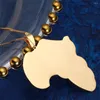 Pendant Necklaces Stainless Steel African Map Necklace Of Africa Women Chain Jewelry