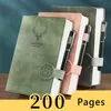 Anteckningar A5 Journal Notebook 200 sidor Retro Planner Office Work Business Soft Leather Diary School Supplies Stationery 230503