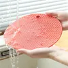 Table Mats 14cm/17cm Soft Non-Stick Round Microwave Mat Fryer Pad Resistant Silicone Baking Induction Cooker Mate Pastry Tray