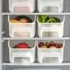 Storage Bottles Practical Organizer Box Frosted Drawer Basket Style Storing Widely Compatible Fridge Freezer