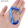 Cords Slings and Webbing 8 PCS Professional Carabiners D Shape 12 Kn Climbing Carabiner Hooks Outdoor Protective Hammocks Camping Buckle 230503