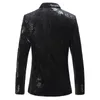 Herrenanzüge Herren Business Casual Stamping Blumendruck Slim Fashion Anzug Mantel / Hochwertige große männliche Blazer Jacke