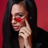 선글라스 섹시한 빨간 입 모양의 여성 이상 입술 색조 레이디 독특한 브랜드 디자이너 안경 해양 렌즈