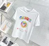 흰색 클래식 디자이너 티셔츠 여름 짧은 슬리브 가니스 여자 tshirt tee