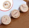 Blank DIY Wooden Round Shape Beer Bottle Opener Coaster Fridge Magnet Decoration Magnetic Refrigerator Magnets 12 Style SN5234