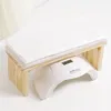 Hand Rests Hand Pillow Tool Log Simple Style Mat Can Be Placed On The Potherapy Machine Net Red Solid Wood Light Luxury Table 230428
