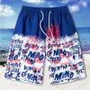 Herren Shorts Sommer Neueste Herren Brief 5 Punkte Strandhose Lässige Sport Plus Größe Große Hose Haiian Seaside Vacation Cotton Board Shorts J230503