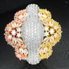 Halskette Ohrringe Set Luxus Fein Disco Stapelbare Armreif Ring Sets Für Frauen Hochzeit Aretes De Mujer Modernos 2023
