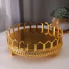 Organization European Style Wedding Wrought Iron Golden Cake Stand Dessert Table Cake Tray Gourmet Photography Road Fruit Plate