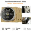 Zaagbladen DTDIATOOL 2 stuks Diamond Superthin zaagbladen X Mesh Turbo velgsegmentdoorslijpschijf 105/115/125 mm voor tegelkeramiek marmerblad