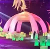 8x8m Dostosowana struktura budynku Oxford nadmuchiwany namiot pająka Air Beams Party Dome Dome z światłami LED na scenę lub centrum wydarzeń DJ