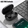 A6S TWS Earbuds Fone Bluetooth oortelefoons Draadloze hoofdtelefoon Ruis Stereo Sound Annulerende oordopjes met MIC Wireless Bluetooth -headset