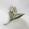 Broschen Pins Design Maiglöckchen Blume Corsage Brosche Pin Frau Hochzeit Brautjungfer Accessoires SchmuckPins PinsPins