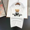 T-shirt da uomo Outer Space Astronauts Teddy Bear Donna Maniche corte Moda T-shirt casual T-shirt in cotone traspirante Summer Street Tshirt Mens T230503