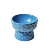 Feeding High Foot Cat Ceramic Bowl Small Dog Elevated Water Feeders Pet Bump Texture Food Basin Nordic Puppy Cats Feeding Accessories