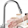 Kitchen Faucets SKOWLL Faucet Deck Mount Single Handle Pull Down Sprayer Touchless Sink Polished Chrome