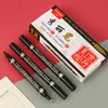 Marker 3 Stück Doppelkopf-Handschriftstifte Chinesische Kalligrafie-Pinsel-Set Art Black Ink 4 Größe für Schreibanfänger 230503