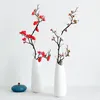 Decorative Flowers 31"Artificial Cherry Blossom Flower Silk Peach Fake Plant Arrangement For DIY Garden Home Wedding Party Table Decor