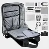 Рюкзак против кражи USB ноутбук 2023 Бизнес большой емкость мужская компьютерная школьная сумка туристическая багпак ученик
