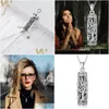 Pendant Necklaces Urn Necklace For Ashes Women/Men Cremation Jewelry /Funnel Filler Memorial Gifts Women Girls Drop Delivery Dhgarden Dhepo