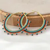 Hoop oorbellen GO2BOHO BOHO MIYUKI ZOAD KRAAD EARRING BOHEMISCHE SIERRY 2023 Inheemse kralenwerkoorringen handgemaakte geschenken voor vrouwen