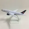 Aircraft Modle 20 cm Metal Airplane Model Black Air Canada Airlines B787 Boeing 777 Airways Symulacja samolot Symulacji Model W Stand Aircraft Prezent 230503