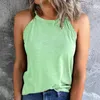 Damestanks dames azteek solide slanke boven shirt fit o nek t-shirt vesten tank mouwloze sexy elegant