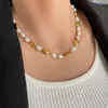 Ketten Natürliche Echte Perle Perlenkette Edelstahl Halsketten Für Frauen Minimalistisch Zierlicher Schmuck Wasserdicht Sommer