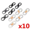 5 PCScarabiners 10pcs في الهواء الطلق التخييم Carabiner 8 مشبك S على شكل قفل خطاف مفتاح Mini Hook مضاد للسرقة الأداة مفتاح القفل p230420nice